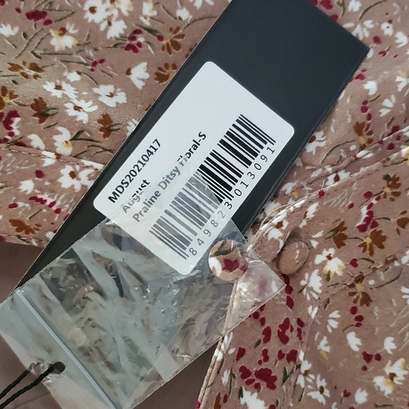 NWT Mikarose August praline ditsy floral  dress - Picture 7 of 9